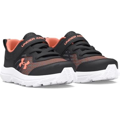 Under Armour Girls' Infant Assert 10 Alternate Closure, (103) Anthracite/White/Flare Orange, 6K, US - Image 2