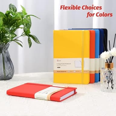 SUIN Hardcover-Journal-Notebooks, 6 Packs A5 Lined Journals Notebook for Writing 200 Pages, 8.2 x 5.5 inch, 6 Colors Classic Ruled Notebooks for Work/Travel/College - Image 7
