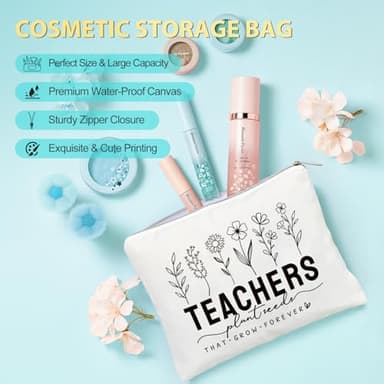 Teacher Appreciation Gifts, Best Teacher Tote Bags for Women, Unique Ideas from Students - Funny Thank You Basket Box Back to School Gifts - Image 4