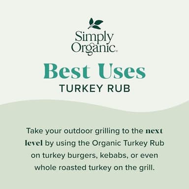 Simply Organic Turkey Rub, Certified Organic | 2.43 oz - Image 4