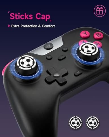 EasySMX X05 2.4g Wireless Gaming Controller for PC/Steam/iPhone/Android/Switch - Bluetooth Controller Gamepad with Hall Effect, RGB Lights and Turbo, Anti-Drift Controller - Image 9