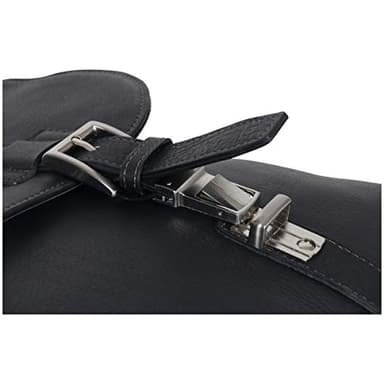 Kenneth Cole REACTION Show Business 16" Colombian Leather Business Laptop Portfolio Messenger Bag, Black - Image 5