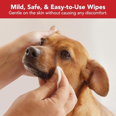 NOVEHA Pet Wipes - Formulated Pet Wipes - for Facial and Finger Folds, Underarms - 3" x 2" Size (150 Counts) - Image 5