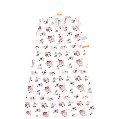Hudson Baby Unisex Baby Cotton Sleeveless Wearable Sleeping Bag, Sack, Blanket, Dusty Rose Floral, 18-24 Months - Image 2
