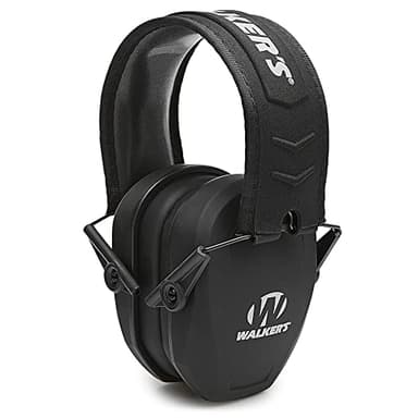 Walker's Razor Slim Passive Earmuff - Ultra Low-Profile Earcups - Black - Image 1