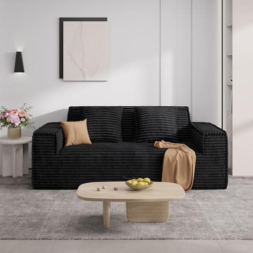 75'' Cloud Loveseat Sofa, No Assembly Required Comfy Deep Seat Couches 1 pcs for Living Room, Bedroom, Apartment - Image 1