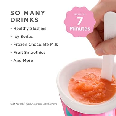 ZOKU Original Slush and Shake Maker, Slushy Cup for Quick Frozen Homemade Single-Serving Slushies, Fruit Smoothies, and Milkshakes in Minutes, BPA-free, Unicorn - Image 3