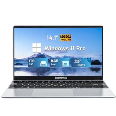 FUNYET 14 Inch Gaming Laptop, Laptop Computer 2025 Windows 11 Pro, 16GB RAM 1TB SSD, Intel 11th Gen N5095 Processor(up to 2.9 GHz), FHD 1920 x 1080 - Image 1
