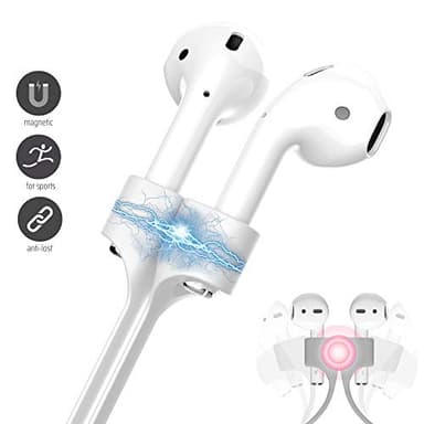 cobcobb Ultra Strong Magnetic Airpod Pro Strap Anti-Lost Cord Sports Lanyard Compatible with Airpods 3rd 2nd Generation Pro 3 2 1 (White) - Image 6