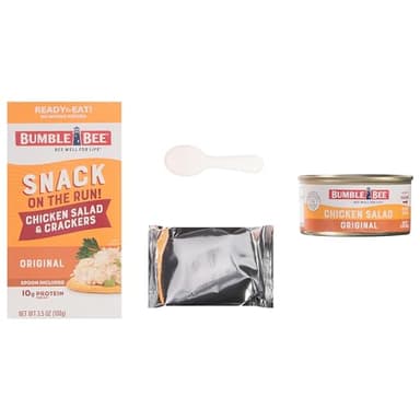 Bumble Bee Snack on the Run Chicken Salad with Crackers Kit, 3.5 oz (Pack of 12) - Ready to Eat, Spoon Included - Shelf Stable & Convenient Protein Snack - Image 8