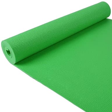 Fitvids 1/4-Inch High Density Thick Non Slip Yoga Mat with Knee Pad and Carrying Strap for Workout, Pilates, Gym Home Exercise, Green - Image 8