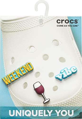 Crocs Jibbitz Charms 3-Packs for Her | Jibbitz for Crocs, Weekend Vibes, Small - Image 2