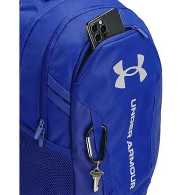 Under Armour Unisex-Adult Hustle 6.0 Backpack, (401) Royal/Royal/Metallic Silver, One Size Fits Most - Image 3