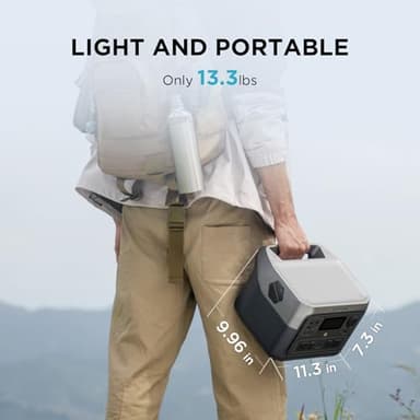EF ECOFLOW Portable Power Station RIVER 2 Max 500, 499Wh LiFePO4 Battery/ 1 Hour Fast Charging, Up To 1000W Output Solar Generator (Solar Panel Optional) for Outdoor Camping/RVs/Home Use - Image 7
