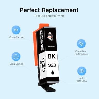 Starink 923 Ink Cartridges Combo Pack Without Chip Replacement for HP 923 Ink Cartridges Work for HP OfficeJet Pro 8130e 8135e 8138e 8139e 8122e 8130 8120 8122 8134 8135 Printer - Image 8