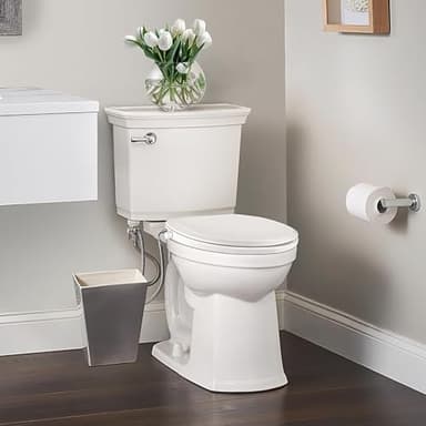 Clirass Elongated Bidet Toilet Seat with Quiet-Close, Non-Electric Bidet Mode with Dual Nozzles, Fit Elongated Toilet Seat, Adjustable Water Pressure with Brass inlet - Image 7