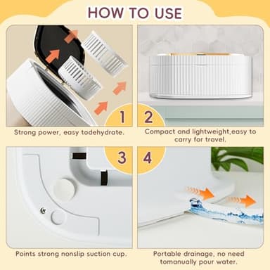 Portable Washing Machine, 12L Mini Wash with 3 Cleaning Modes and Spin Basket, Small Washing Machine for Underwear, Baby Clothes, Socks, Folding Design for Apartments, Camping, Travel - Image 5