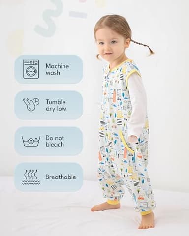 HOMEAL Baby Sleep Sack - 3t-5t Sleeveless Sleep Sack for Early Walkers - Image 5