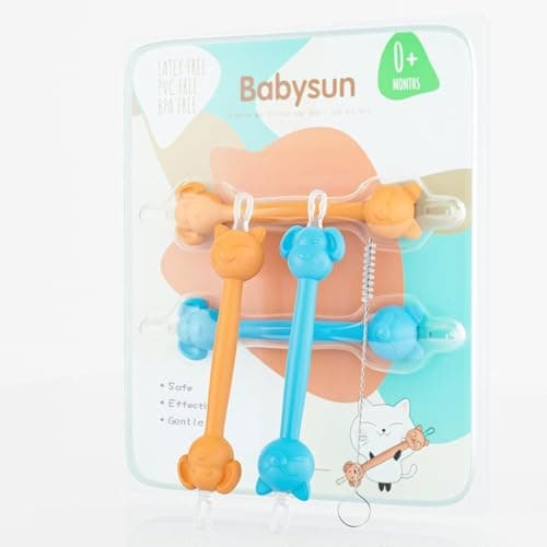 3 in 1 Baby Booger Remover and Baby Ear Cleaner Tool Baby Nose Cleaner with Soft Silicone End Dual Ear Wax and Snot Remover Safe Nasal Picker for Newborns Infants & Toddlers, BPA Free - Image 1