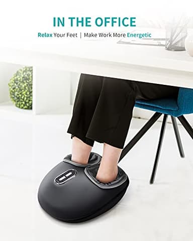 Nekteck Shiatsu Foot Massager with Heat, FSA Eligible Deep Kneading Therapy Air Compression, HSA Feet Massage Improve Blood Circulation Foot Wellness Soothing Pain Relief, Relax for Home Office Use - Image 5