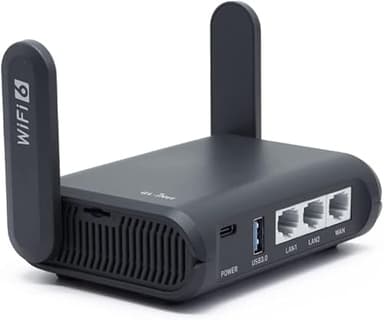 GL.iNet GL-AXT1800 (Slate AX) Portable Travel Router, Pocket Wi-Fi 6 Wireless Internet Router, Portable VPN Routers WiFi for Travel, Public Computer Routers, Business, Moblie/RV/Cruise/Plane - Image 1