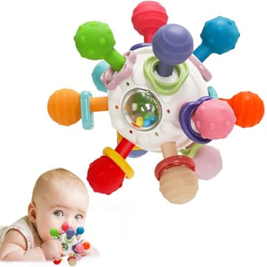 TOHIBEE Baby Montessori Sensory Toys for 0-6 6-12 Months, Food Grade Teething Toys for Babies 0 3 6 9 12 18 Months, Newborn Infant Learning Developmental Toys Gifts for 1 2 Year Old Boys Girls - Image 1