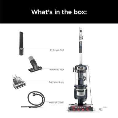 Shark Rotator Pet Pro Lift-Away ADV Upright Vacuum with HEPA Filter, DuoClean PowerFins HairPro and Odor Neutralizer Technology, Pet Hair Pickup, For Carpets & Hardfloors, Dark Grey, LA555 - Image 12