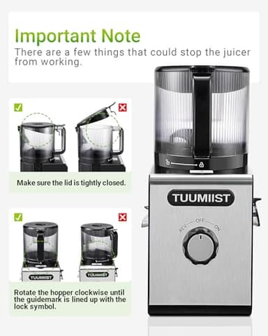 Cold Press Juicer Machines – 6.5'' Large Feed Chute for Whole Fruits & Vegetables, High Juice Yield, Easy To Clean - Image 9