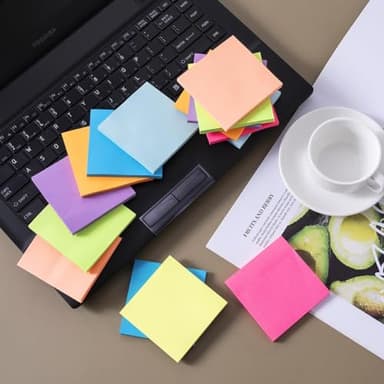 (16 Pack) Pop Up Sticky Notes 3x3 in Accordion Stickies Super Sticking Power Memo Pads Bright Colors - Image 7