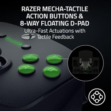 Razer Wolverine V3 Pro Wireless Gaming Controller: Licensed for Xbox Series X|S, Xbox One, Windows PC - 6 Remappable Buttons - Fast Triggers - Customizable Thumbsticks - Wired Tournament Mode - Black (Renewed) - Image 6