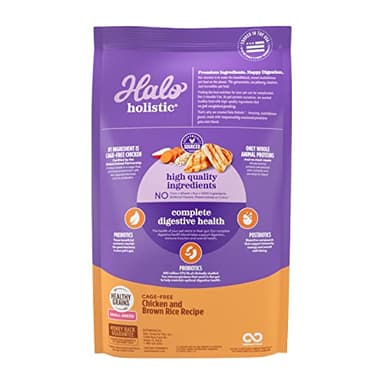 Halo Holistic Small Breed Dog Food, Cage Free Chicken & Brown Rice Recipe, Healthy Grains Dry Dog Food, Complete Digestive Health, 3.5 lb Bag - Image 2