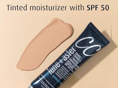 Lune+Aster CC Cream Broad Spectrum SPF 50/PA+++ - Medium - Medium coverage CC Cream with SPF 50 creates a dewy glow - Image 3