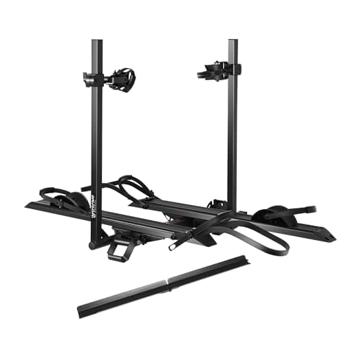 YOUNG ELECTRIC 200LBS EZ-FOLD Aluminum 2-Ebike Carrier with Ramp for Bikes and Electric Bike, Car SUV Truck Van RV and Trailer - Image 1