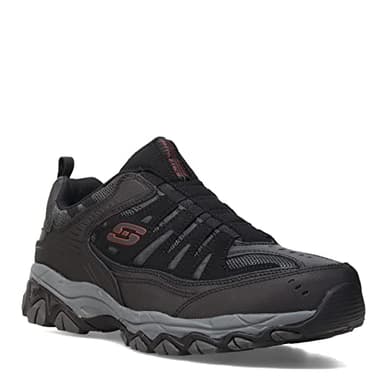 Skechers Sport Men's Afterburn Wonted Loafer,black/charcoal,12 4E US - Extra wide fit - Image 2