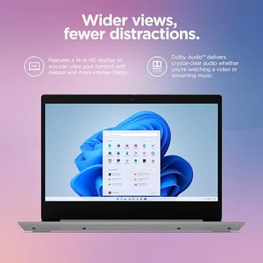 Lenovo IdeaPad 14" Laptop Computer 2025, 12GB RAM, 884GB Storage (256GB SSD +128GB eMMC +500GB Ext), Intel Core Processor, UHD Graphics, Long Battery WiFi-6, MarxsolAccessory, 1-Yr Office 365, Win 11 - Image 9