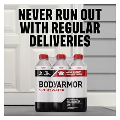 BODYARMOR SportWater Alkaline Water, Superior Hydration, High Alkaline Water pH 9+, Electrolytes, Perfect for your Active Lifestyle, 16oz 12 pack Cans - Image 5