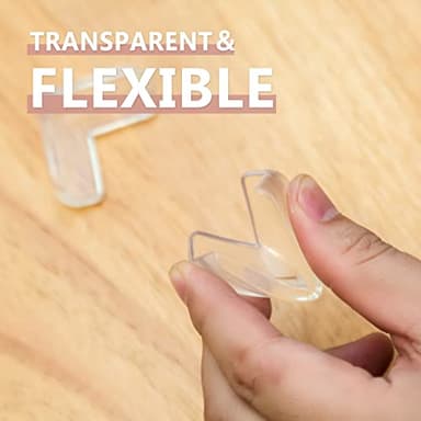8 Pack Corner Protector for Baby, Clear Furniture Corner Guard & Edge Safety Bumpers for Table Edges & Sharp Corners - Baby Proofing (L Shape) - Image 5