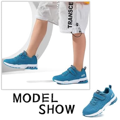 PERSOUL Kids Shoes for Boys Girls Children Tennis Sports Athletic School Running Sneakers (Blue Size 12 Child) - Image 7