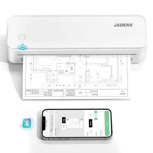 JADENS Portable Printers Wireless for Travel, Thermal Inkless Printer, Support 8.5" X 11" Thermal Paper, Compatible with iOS, Android & Laptop - Image 1