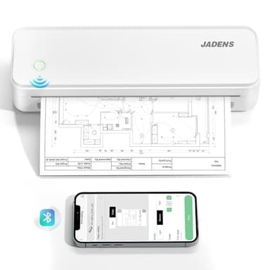 JADENS Portable Printers Wireless for Travel, Thermal Inkless Printer, Support 8.5" X 11" Thermal Paper, Compatible with iOS, Android & Laptop - Image 1