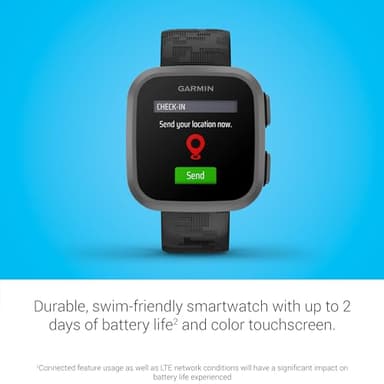 Garmin Bounce™, Kids Smartwatch, Two-Way Text and Voice Messaging, Location Tracking, Black Camo (Renewed) - Image 4