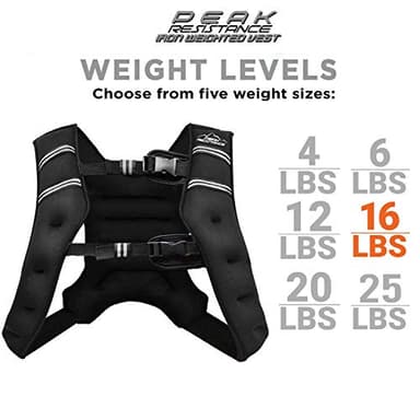 "Aduro Sport Weighted Vest Workout Equipment, 4lbs/6lbs/12lbs/20lbs/25lbs Body Weight Vest for Men, Women, Kids (16 Pounds (7.26 KG))" - Image 7