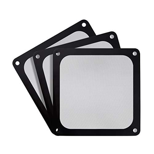 SilverStone Technology SST-FF143B-3Pk 140mm Ultra Fine Fan Filter with Magnet Cooling, Compatible with Most 140mm Fans or Vents - Image 1