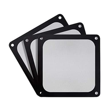 SilverStone Technology SST-FF143B-3Pk 140mm Ultra Fine Fan Filter with Magnet Cooling, Compatible with Most 140mm Fans or Vents - Image 1