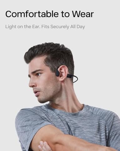 SHOKZ OpenRun Mini (AfterShokz Aeropex Mini) -Bone Conduction Open-Ear Bluetooth Sport Headphones - Waterproof Wireless Earphones for Workouts and Running - Built-in Mic, with Headband - Image 3