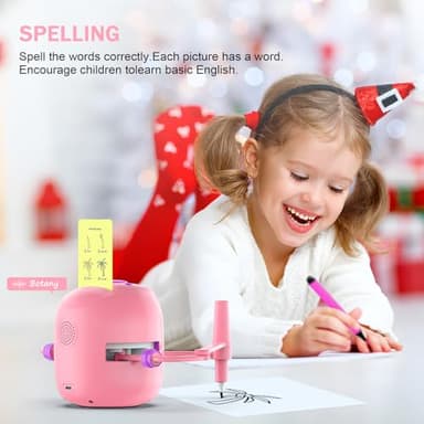 Smart Drawing Robot for Kids,Montessori Educational Painting Toy for 5+ with Voice Interaction&16 Color Pens,Magic Drawing Robot with 150 Learning Word Cards,Ideal Gift for 5+ Year Old Boys Girls - Image 2