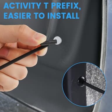 60 Pcs Nylon Universal Cable Tie Buckle - New Multifunctional Nylon Zip Ties Double Sided Buckle & Button Design Plastic Cable Ties Tool Fasteners Car Body UV Resistant Zipties for Car Daily Repair - Image 6