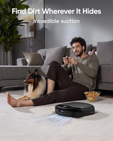 eufy Robot Vacuum Omni S1 Pro, HydroJet System with Roller Mop, Robot Vacuum and Mop Combo, Eco-Clean Ozone, Incrediable Suction, Obstacle Avoidance, Auto Mop Washing & Drying, Self-Emptying - Image 6