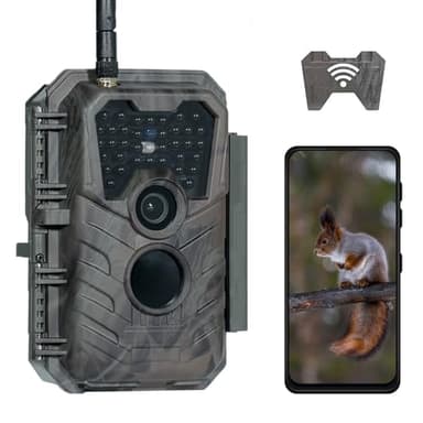 Meidase Trail Camera P90 Pro, WiFi Bluetooth, Super-Low-Light Sensitivity, 120° View Angle, 48MP 1296p, Night Vision, Motion Activated, Waterproof, Live Stream to Cell Phone for Hunting Game Cameras - Image 1