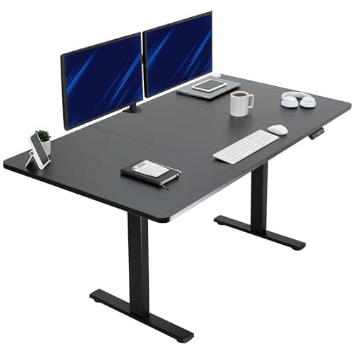 VIVO Electric 71 x 36 in Standing Desk, Memory Height Adjustment, 1B Series, Black Top Black Frame, DESK-KIT-1B7B-36 - Image 1
